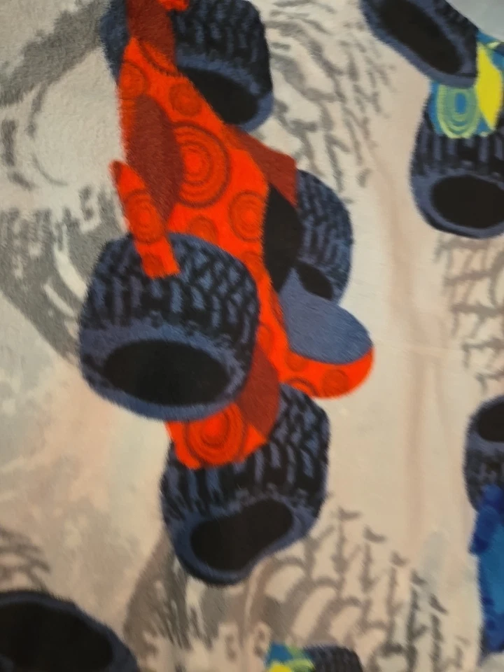 Monster Truck Race Car Fleece 1.5 Yard X 60" PRECUT  Fabric DIY Throw pillow New - Image 3 of 4