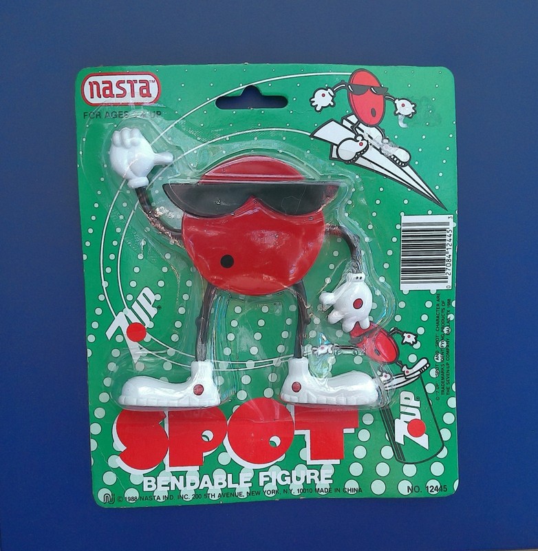 New Vintage 7-UP Soda SPOT Bendable Posable Figurine by Nasta