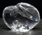 Vintage STEUBEN Art Glass AMERICAN EAGLE #8496 Hand Cooler MCM PAPERWEIGHT