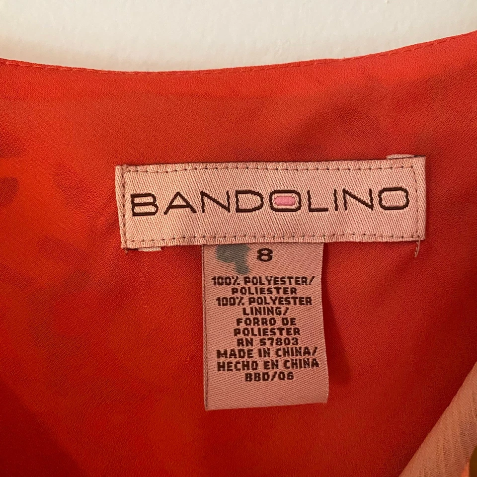 Vestido retro vintage Y2K Bandolino rosa verde cachemira fluido midi para mujer talla 8 Foto 3 de 4