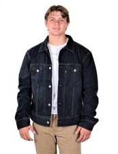 Levi's Trucker Jacket - Men's TYPE 1 Iconic Denim Jacket Blue 