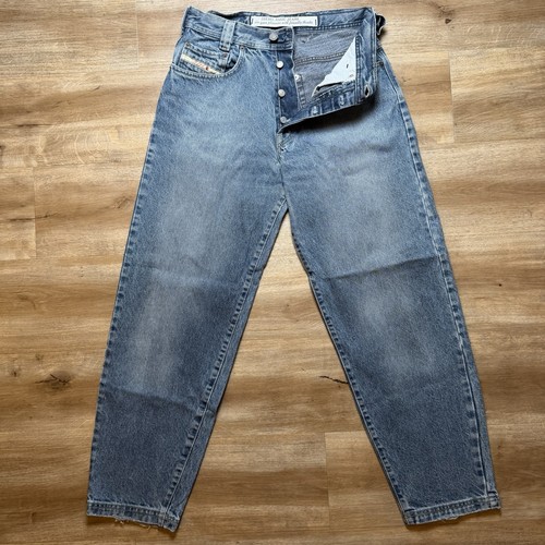 Diesel, Vintage Diesel Saddle Jeans Men 28x29 Blue Loose Tapered Medium Wash Denim 90s