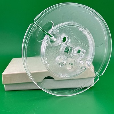 5'' TAKE-UP REEL & WHITE BOX ~ 3'' Hub ~ Clear Plastic ~ No Tape ~ NOS