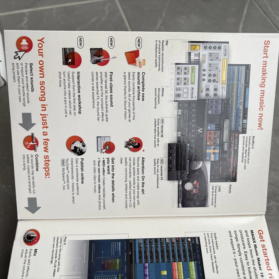 Magix Music Maker 16 PREMIUM VERSION Digital Music Editor New/Sealed Box - Image 2 of 4