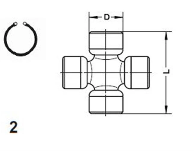 Jeep Wrangler Cherokee TJ XJ 1310 CV Rebuild Kit SPICER 5-153X (x3) + 211355X - Image 2 of 2
