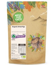 Wholefood Earth Organic Dried Figs 1 kg Raw Sundried GMO Free Vegan High Fibre