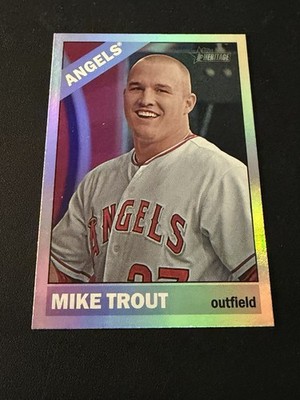 2015 Topps Heritage Retail Chrome Foil Mike Trout #THC-500