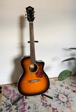 Guild OM-260CE Deluxe Antique Burst cutaway electro-acoustic guitar