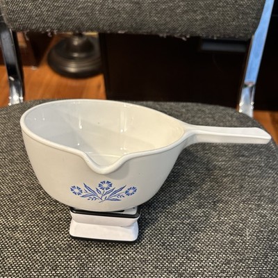 Vintage 2.5 Cup CorningWare Blue Cornflower Pattern P-89-B Saucepan