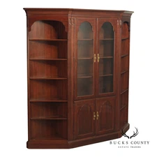Ethan Allen Georgian Court Vintage Cherry Bookcase Display Unit