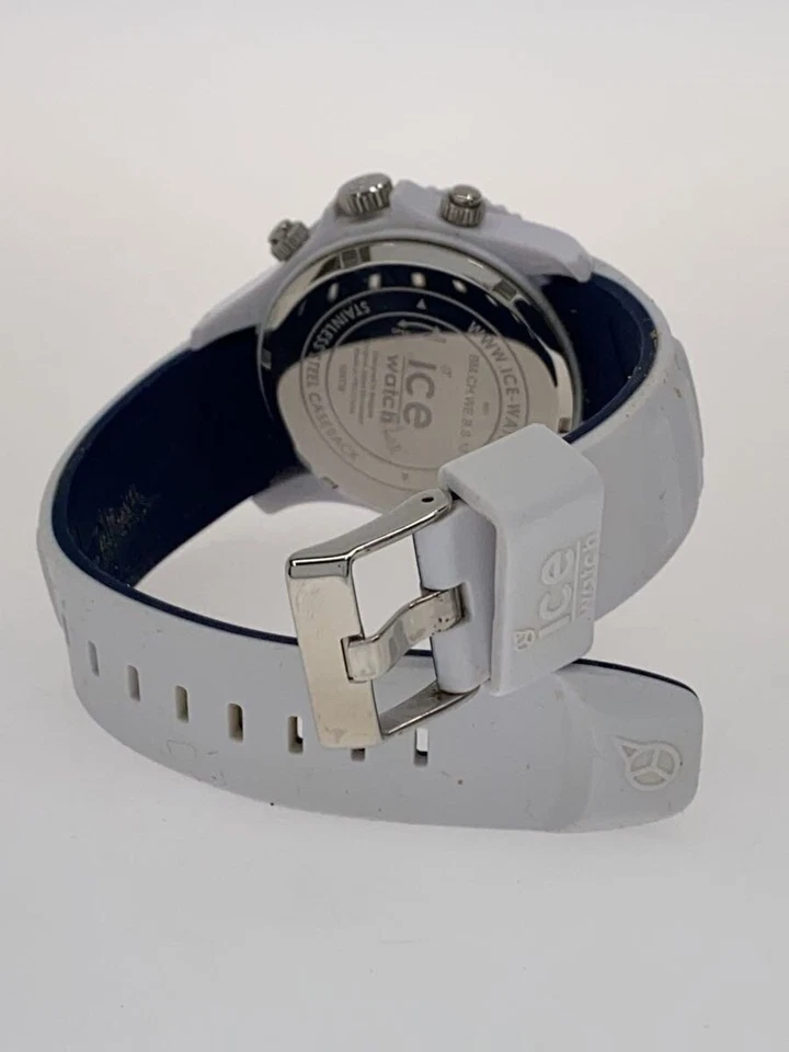 ice watch BM.CH.WE.B.S.13 Quartz Analog White Rubber Excellent JAPAN - Image 4 of 4