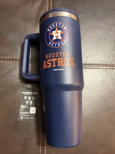 The Memory Company 46 Oz MLB Astros Flip Top Tumbler, Insulated, Stainless