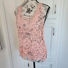 NO BOUNDARIES pink floral tank top blouse- size M (7-9) — photo 2