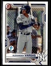 2021 Bowman Draft 1st Edition #BD-121 Alexander Vargas Baseball Card 3002H