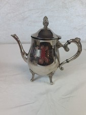 Vintage Silver Plated Footed Teapot