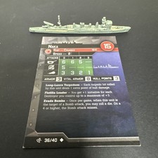 Axis Allies War at Sea SURFACE ACTION Naka 36/40 with card
