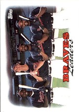 Braves Leaders 1988 Topps Braves FREE SHIPPING