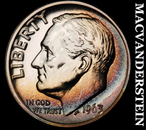 1963 Roosevelt Dime- Silver- Choice Gem Proof Luster No Reserve  #J2707