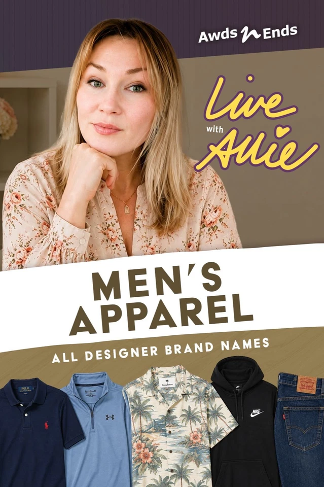 Men's Apparel w/Allie! All NWT! Designer Brand Names!