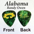 ALABAMA classic country band novelty signature guitar pick (S-A12)