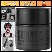 Matte Hair Clay Paste for Men - Strong Hold, High Volume, Non-Greasy, 3.38 oz