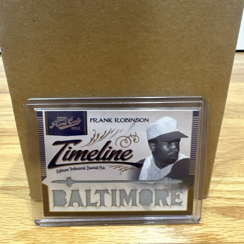 2011 Panini Prime Cuts Frank Robinson Game-Used Jersey Card #d 01/25 HOF