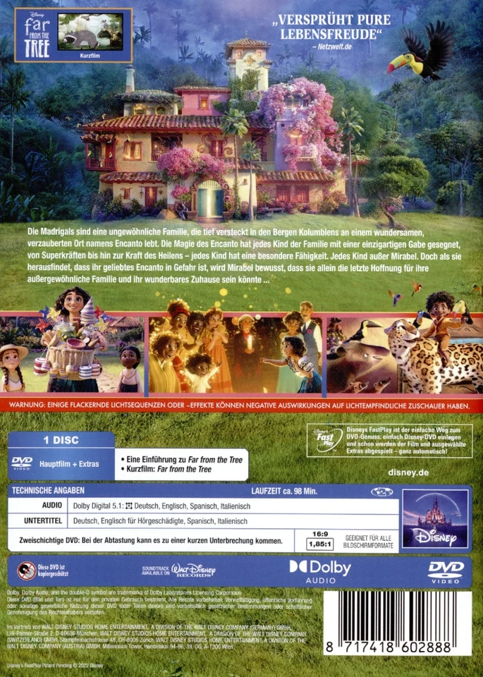 Encanto  - DVD - Neu und Originalverpackt - Bild 2 von 2