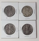 (4) Silver 1945-P Half Dollar Coins Circulated Walking Liberty