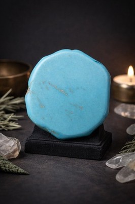 Turquenite Slab Cabochon~Calming Stone~Balance~Protection. 56861