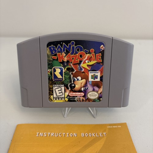 Banjo-Kazooie (Nintendo 64, 1998) N64 - Cart w/ Manual - Authentic - Tested - Picture 2 of 9