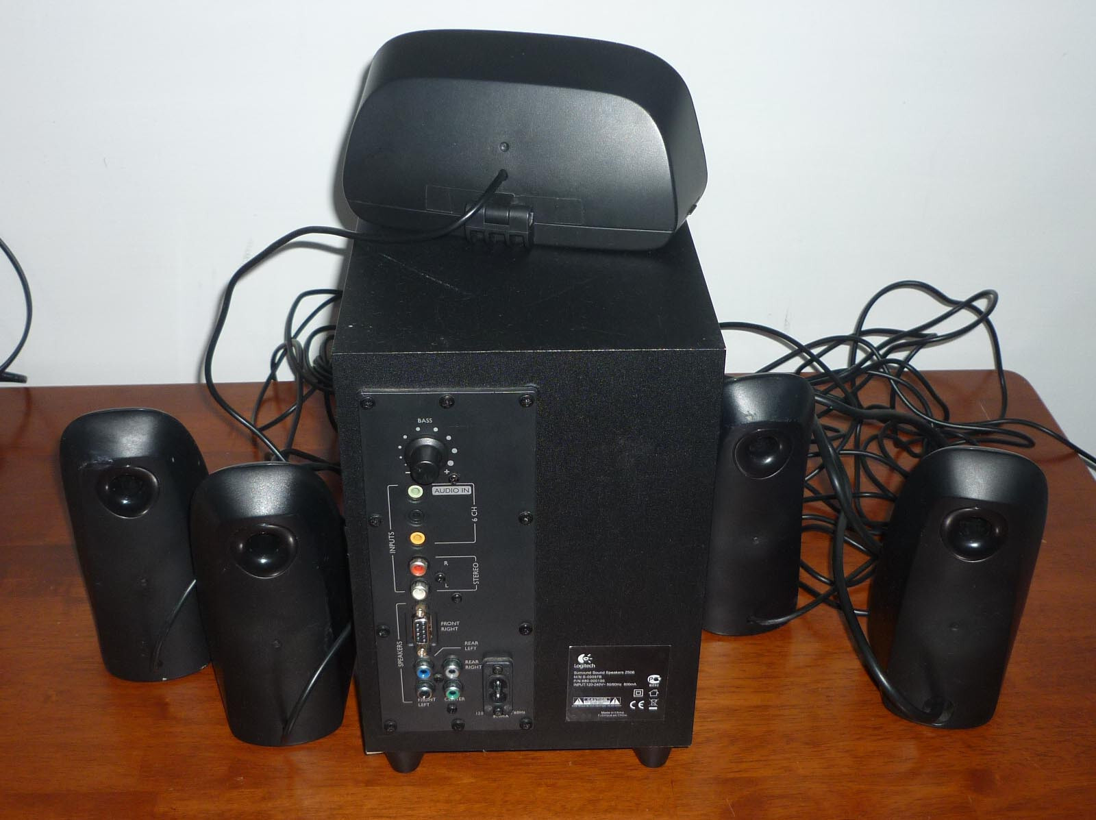 LOGITECH Z506 PC COMPUTER GAMING SURROUND SOUND SPEAKERS SET 5.1