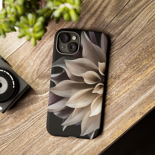 Tough Case For iPhone, Samsung Galaxy, Pixel, Cream Dahlia Flower Print - 第 45/223 張圖片