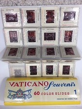 Set of 59 Slides of the Vatican, from the Vatican Museum, Pope Paulus VI era