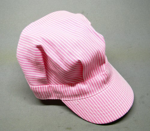RAILROAD ENGINEER HAT PINK TODDLER SIZE 