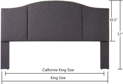 24KF Tufted Velvet Headboard Queen/Full Size - Upholstered Button-Tufted Elegant Bed Headboard In Taupe - View #11