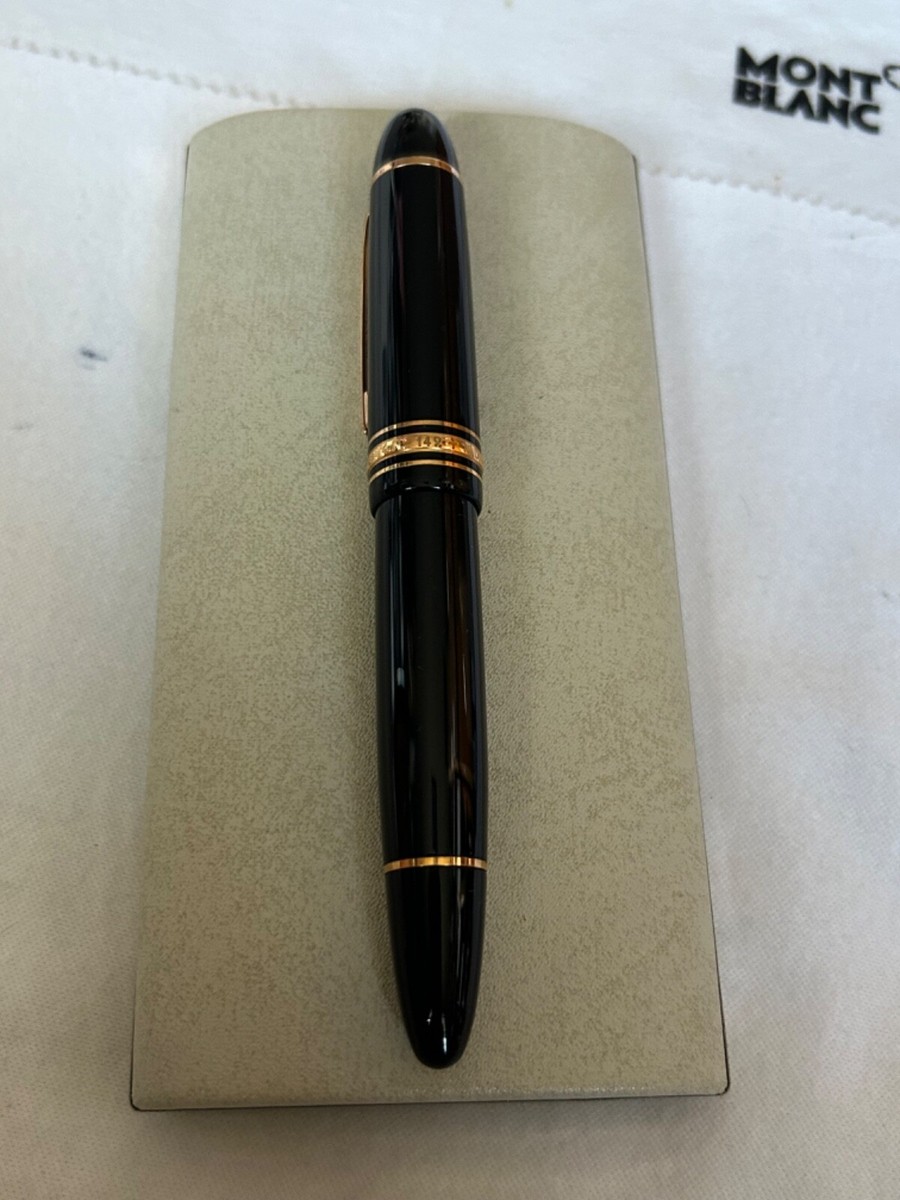 Montblanc Meisterstuck 149 FP, 18K Rose Gold Medium Nib- | eBay