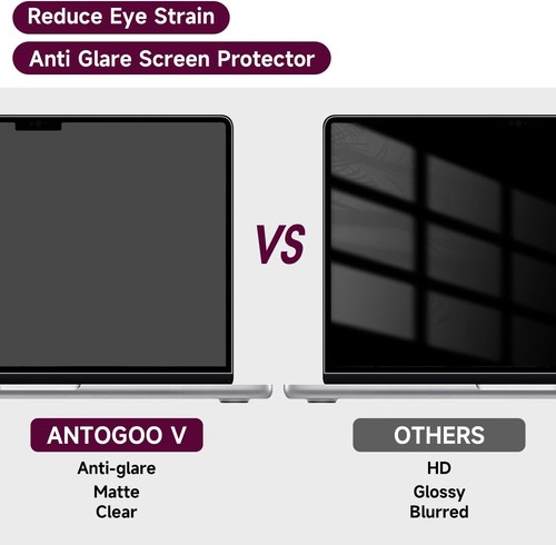 Anti Glare Screen Protector for Macbook Pro 16" Inch 2021-2024 Matte 2 Pack - Afbeelding 2 van 6