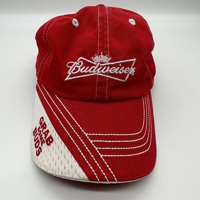 Budweiser King Beers Grab Some Buds Logo Licensed Adjustable Retro Baseball Cap