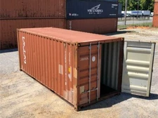 Used 20' Dry Van Steel Storage Container Shipping Cargo Conex Seabox Mobile