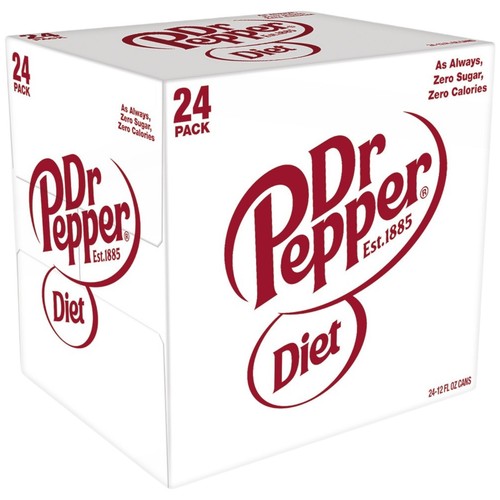 Dr Pepper Diet Soda Pop Soft Drinks Cola 12 fl oz 24 Pack Cans Limited Edition - Picture 4 of 8