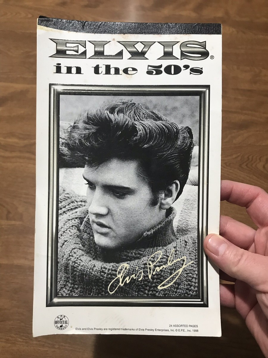 Elvis Presley In The 50s Vintage Stationery 1998 Enterprises RARE