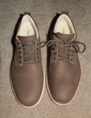 New Mens Cole Haan Grand Remix Oxfords 8.5 M Truffle Ivory Lace Up