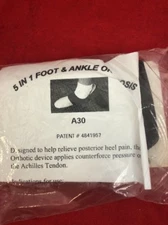 NEW ALIMED Freedom 5 in 1 Foot/Ankle Orthosis Cushioned Heel Support L/XL 64720