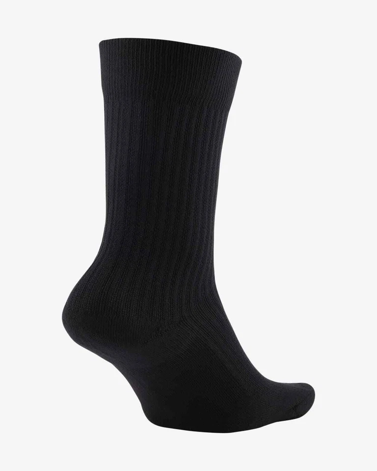 NIKE TN AIR SNEAKR SOX CREW CUSHIONED SOCKS - BLACK CU8317-010 UNISEX UK2-5 - Image 2 of 4