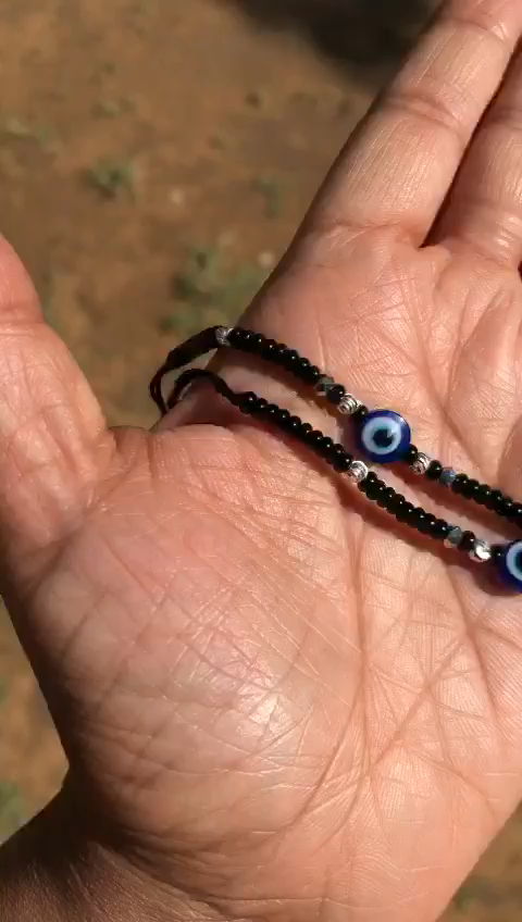 Pc 925 Silver Evil Eye Protection Bracelet Nazariya Kids Infants