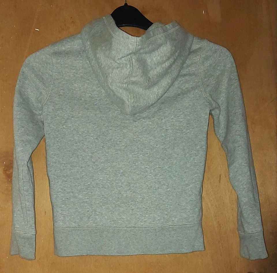 Gap girls grey hoodie with zip & sparkles on GAP logo - Image 2 of 2