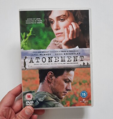 Atonement (DVD, 2008), Keira Knightley, James McAvoy, Region 2 & 5
