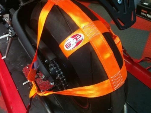 Correa de rueda de amarre de transporte de motocicleta correa de poliéster NARANJA BSB - Imagen 2 de 4