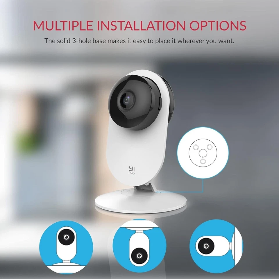 Cámara de seguridad para el hogar YI 4 piezas 1080p 2.4G WiFi visión nocturna cámara IP interior inteligente Foto 2 de 4