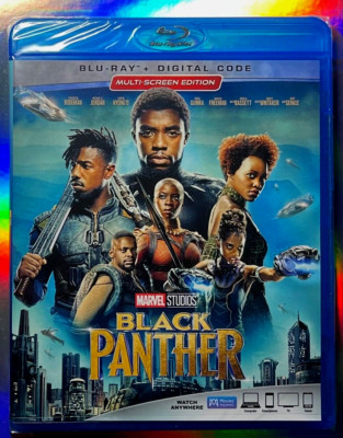 BLACK PANTHER MULTI SCREEN EDIT. FACTORY SEALED BLU RAY SUPERHERO GENRE DVD